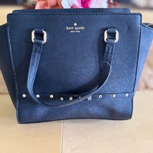Kate spade black bag with rhinestones